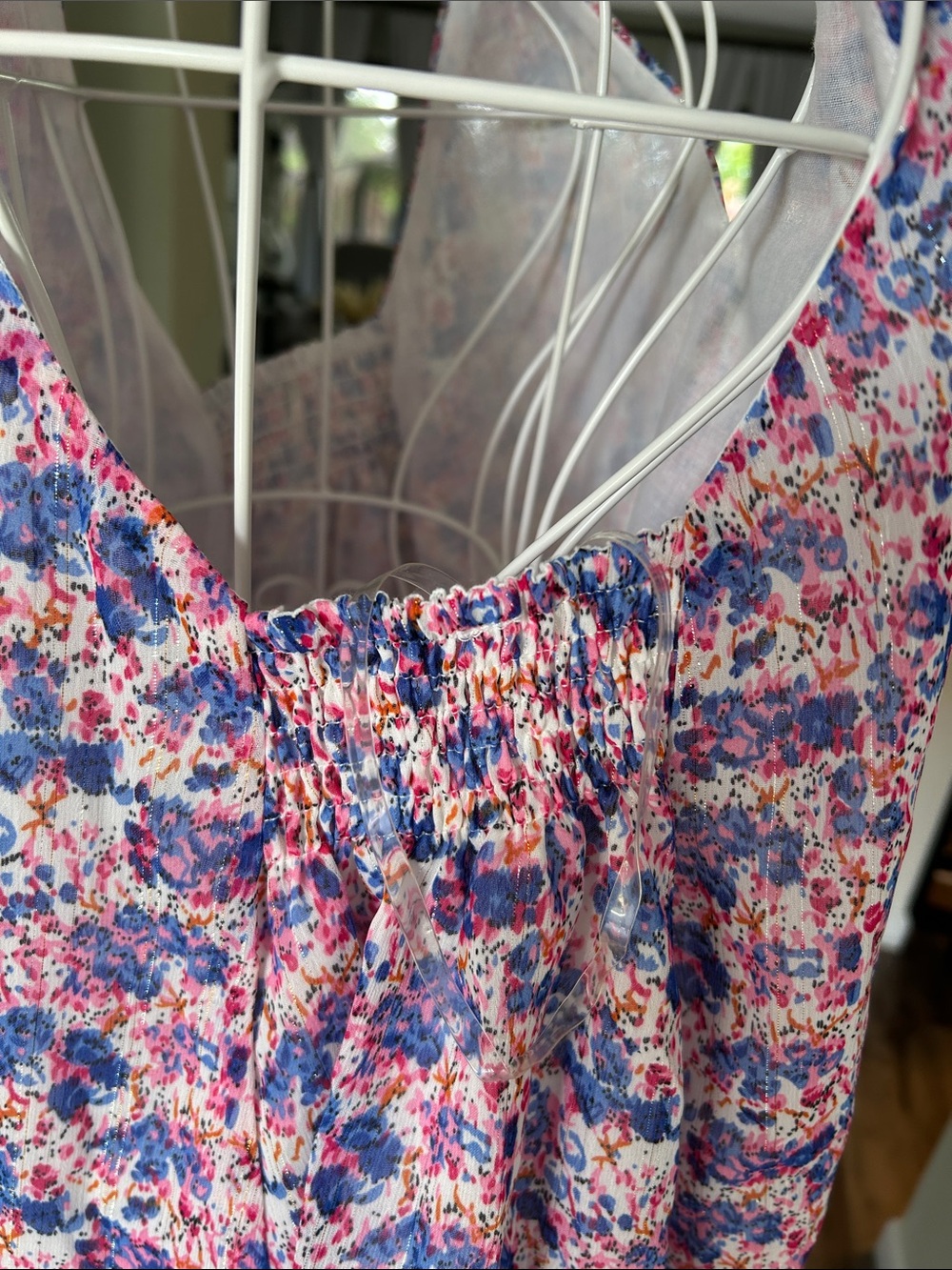 entro Pink and Blue Floral Shirt - Picture 5 of 9